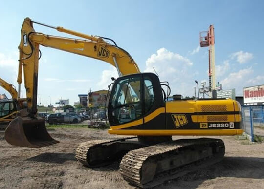 Экскаватор JSB c ковшлом